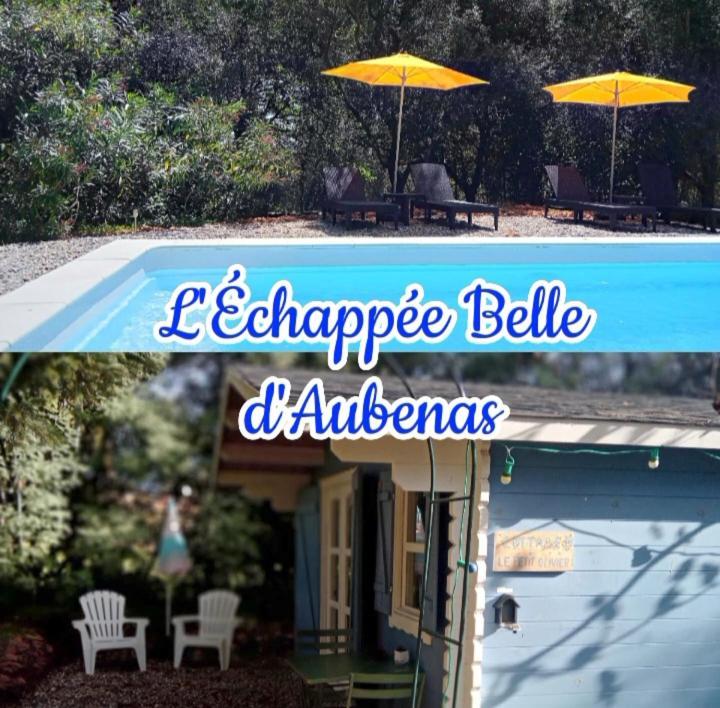 Chalet "Le Petit Olivier" Gites Appart 'Hotel L'Echappee Belle D'Aubenas Logement 2 Sur 3 Exterior foto